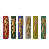 Chinese Calligraphic Multi Color Ink Sticks With Golden Color Dragon ws3151S