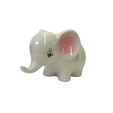 2 Pieces Ceramic White Cute Elephant Open Top Planter Art Figure ws3143ABS