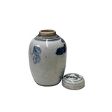 Chinese Blue White Ceramic 3 Gods Graphic Container Urn Jar ws3121S