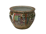 Vintage Chinese Canton Famille Rose Enamel Small Porcelain Pot GB767S
