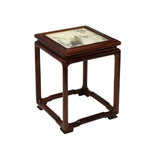 Square Dream Stone Inlaid Rosewood Slender Legs Display Stand GB788S
