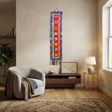 Vintage Tibetan Style Treasure Symbol Wall Hanging Tapestry Fabric Art GB789S