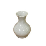 Chinese Ceramic Light White Pale Celadon Glaze Underlay Flower Vase ws3170S
