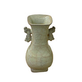 Chinese Ceramic Crackle Pattern Light Celadon GuanWare Vase ws3169S