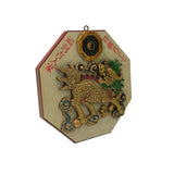 Chinese Eight Trigrams Kirin Fengshui Wood Art Plaque Panel ws3242S