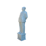 Vintage Off White 59 Inches Tall Porcelain Chairman Mao Art Figure cs1212S