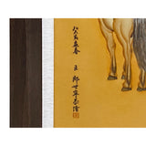 Chinese Porcelain Lang Shih Ning Eight Horses Painting Wall Decor cs7675s