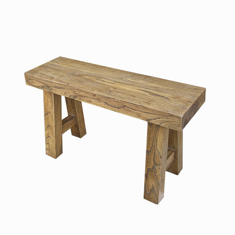 Raw Light Brown Simple Straight Legs Bold Think Wood Seating Bench cs7727S Raw Light Brown Simple Straight Legs Bold Think Wood Seating Bench cs7727S