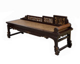 Chinese Fujian Chinoiserie Style Motif Carving Day Bed Chaise Bench cs7773S