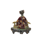 Chinese Porcelain Qing Style Dressing Zither Lady Figure JK248S