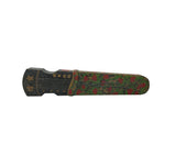 Chinese Zither Shape Flower Motif Collectible Ink Stick Display Art JK334S