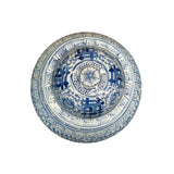 Vintage Chinese Blue White Double Happiness Porcelain Temple General Jar ws4403S