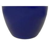 Simple Modern Handmade Plain Navy Blue Oval Porcelain Vase Jar ws3275