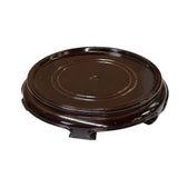 4" Dark Brown Round Inside Flare Curve Legs Wood Stand Riser Easel st1012AS