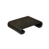 5" Matte Black Wood Scroll Legs Rectangular Display Stand Riser Easel st1204S