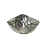 Artistic Hand Punch Marks Stainless Steel Square Display Serving Plate Tw017S
