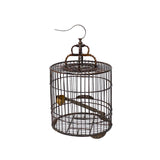 Vintage Wood Rustic Round Shape Decor Birdcage ws3306S