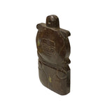 Natural Brown Green Color Stone Carved Artistic Shape Display Art ws3343S