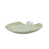 Celadon White Dress Shape Accent Underlay Porcelain Plate Display ws3366S