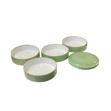 Oriental Simple Celadon Green Porcelain Round Stack Layers Box ws3383S