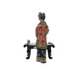Chinese Porcelain Qing Style Dressing Drawing Writing Lady Figure ws3761S