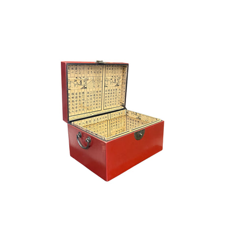 Oriental Round Hardware Brick Red Rectangular Container Box Large ws3837S Oriental Round Hardware Brick Red Rectangular Container Box Large ws3837S