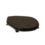 4.5" Black Wood Uneven Oval Shape Display Stand Riser Easel ws4114S