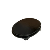3.5" Dark Brown Wood Oval Shape Display Stand Riser Easel ws4122S
