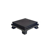 2" Dark Brown Wood Square  Shape Display Stand Riser Easel  ws4141AS