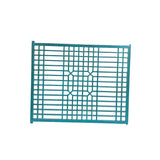 Vintage Rustic Pastel Blue Green Grid Geometric Wood Wall Panel ws4548S