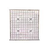Vintage Rustic Pink Stars Grid Geometric Wood Wall Panel ws4552S