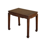 Chinese Brown Simple Ming Style Rectangular Altar Foyer Side Console Table ws4663S