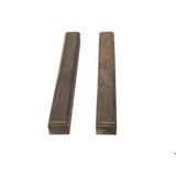 Chinese Pair Natural Wood Grain Patina Rectangular Paperweights ws4679S