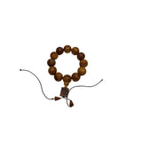 Natural Cypress Wood Beads Hand Rosary Praying Bracelet ws4685S