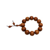 Chinese Natural Sandalwood Beads Hand Rosary Praying Bracelet ws4688S