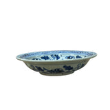 6.5" Handmade Porcelain Charger Plate Blue White Flower Birds Graphic ws4714S