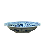 6.5" Handmade Porcelain Charger Plate Blue White Ancient Dragon Graphic ws4716S