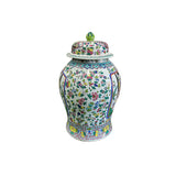 Chinese Large Famille Rose Color Graphic Porcelain General Temple Jar ws4732S