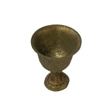 Handmade Brass Metal Color Floral Motif Cup Shape Display ws4793S