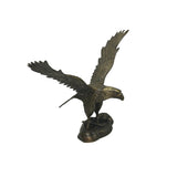 Handmade Artistic Bronze Metal Color Flying Eagle Display Figure ws4795S
