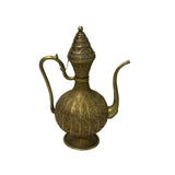 Handmade Artistic Brass Metal Color Wine Jar Shape Display Figure ws4796S