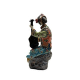 Chinese Porcelain Qing Style Dressing Playing Pipa Lady Figure ws4845S