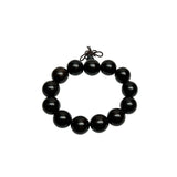 Chinese Dark Brown Resin Beads Hand Rosary Praying Bracelet ws4879S