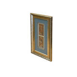 Vintage Chinese Floral Embroidery Fabric Piece Framed Wall Art ws4885S