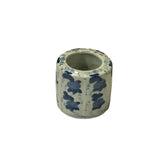 Chinese Blue White Porcelain Round Vine Fruit Graphic Small Vase ws4904S