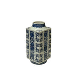 Vintage Chinese Blue White Floral Sequence Porcelain Vase ws4957S