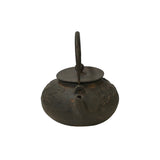 Vintage Rustic Mixed Iron Relief Cranes Motif Teapot Shape Display Art ws4958S