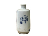 Small Blue White Handpaint Cranes Pine Scenery Graphic Porcelain Vase ws5045S