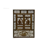 Chinese Scholars Student Motifs Wood Wall Panel Window Screen ws5070S
