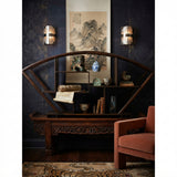 Large Size Chinese Dark Brown Fan Shape Display Curio Stand Easel GB822S